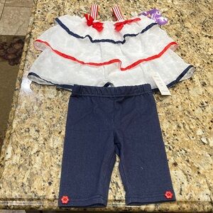 Blueberi Boulevard Red, White, and Blue Kids Matching Set